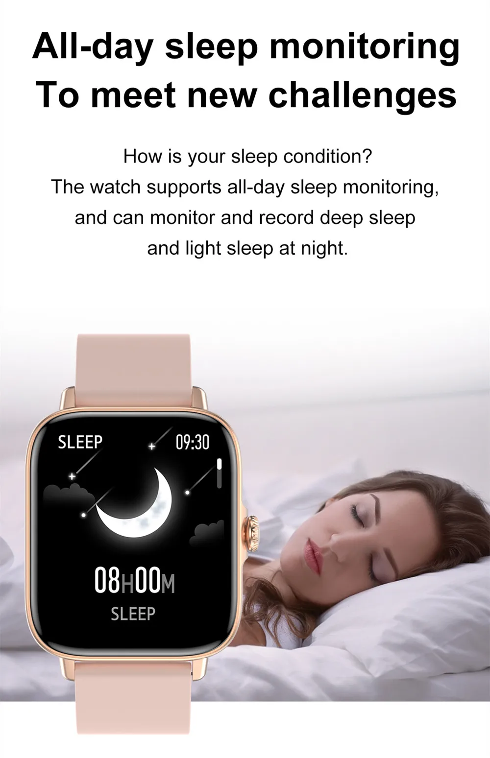 T46S Men's Smart Watch Sports Fitness Tracker Bluetooth 5.0 Call Watch Heart Rate Blood Pressure Monitoring Waterproof Bracelet