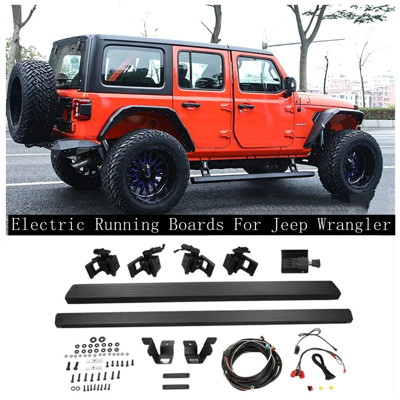 

Fits For Jeep Wrangler JK JL 2/4 Door 2007-2022 High Quality Car Electric Running Boards Side Step Bar Pedals Auto Parts