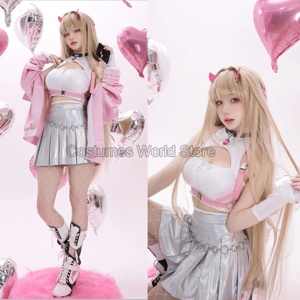 

NIKKE The Goddess of Victory Viper Cosplay Costume Sexy Party Suit Top Pants Coat Halloween Uniforms Anime Viper Clothing Wigs