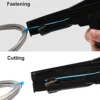 Cable Tie Toolautomatic Tensioning Cut Off For Nylon Fasteningcable And Flat Head Zip Tie With Steel Handle Strapping Tensioner 5