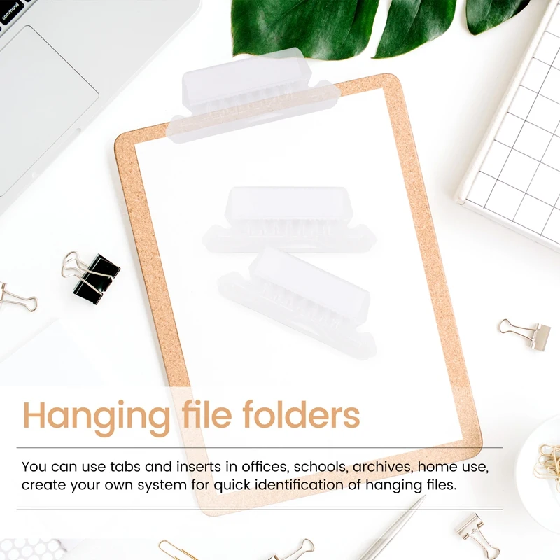 120 Sets 2 Inch Hanging Folder Tabs And Inserts For Quick Identification Of Hanging Files File Inserts A