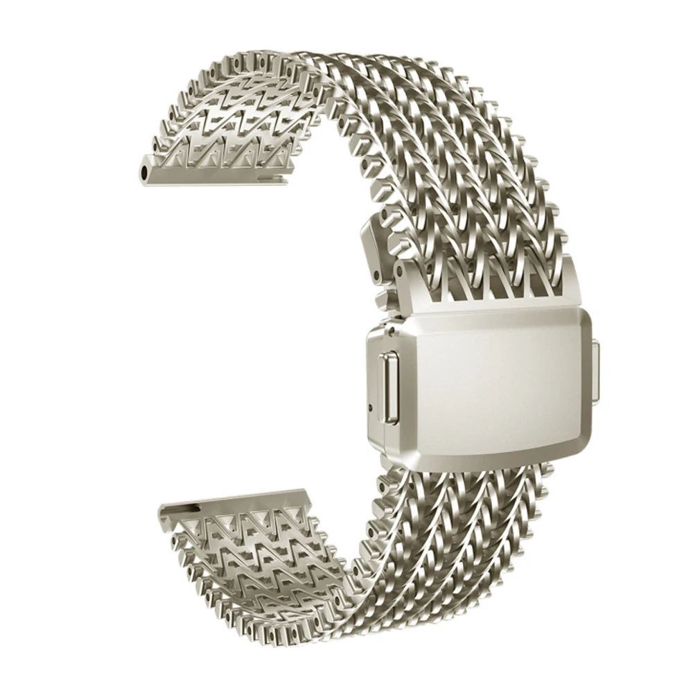 Universal 22mm Magnetic Milanese Metal Watchband Strap