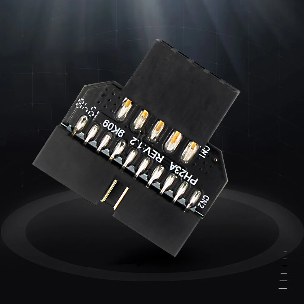 9 Pin Male Housing To USB 3.0 Converter Max Transmission Speed 480Mbps Interface Adapter Port Converter for Motherboard Chassis