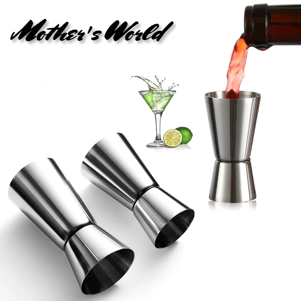 1pc Premium Stainless Steel Bar Measures Jigger Bar Party Wine Cocktail Shaker Jigger Kit Dual