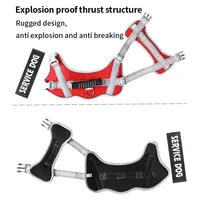 Service Dog Harness with Custom ID Tag Adjustable Dog Harness Dog Vest Leash for Large Dogs Outdoor Dogs Training Accessories 4