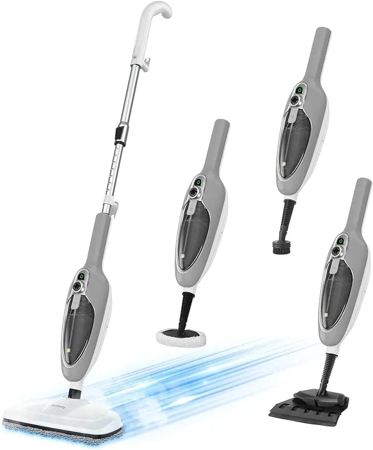 

Steam Cleaner Detachable Floor Steamer for Hardwood/Tile/Laminate Floors Carpet with 11 Accessories for Whole Home Use.