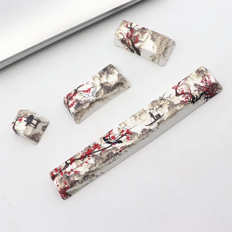 Enhanced PBT Dye-Subbed Keycap Set - 4 Keys and 6.25u Spacebar