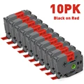 10PK Black on Red