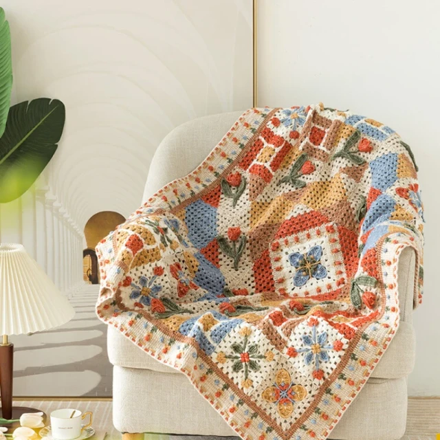 Susan's Family DIY Crochet Blanket Kit Fallen Flowers Blanket