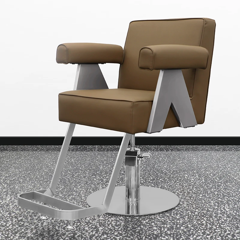 Metal Shampoo Barber Chair Swivel Ergonomic Stool Game Barber Chair Hairdressing Ergonomic Silla Giratoria Nail Salon Furniture