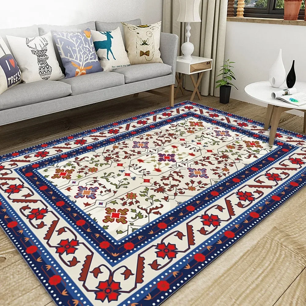 

Роскошный Ковер в стиле бохо для гостиной, Домашний Складной Ковер для кофейных столов, стирающийся в стиральной машине, плюшевый коврик для спальни, пушистый Ковер, Ковер, 러