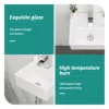 13.6x11.6” White Ceramic Rectangular Wall Mount Bathroom Sink with Single Faucet Hole ( Faucet and Sink Undermount Not Included) 6