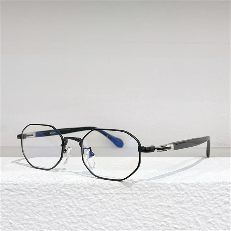 

Оптические очки для мужчин и женщин, мужские зеркальные очки в стиле ретро, с защитой от синего излучения, с полной оправой и футляром