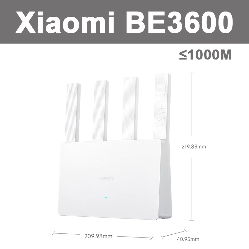 2024 Xiaomi MI Wifi 7 Router BE3600/BE3600 2.5G 3600M Level WiFi7 4-Core Qualcomm Chip 4 High-Performance Independent Amplifiers
