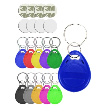 RFID 125khz 키 Keyfobs 복사 재기록 가능, 재기록 가능, 중복 재기록 가능, 근접 ID 토큰 링, 블랭크 액세스, T5577 EM4305, 100 개/로트