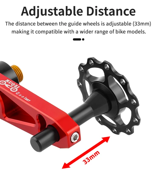 Kettingspanners Achterwielen Fietsketting Spanner Zwart