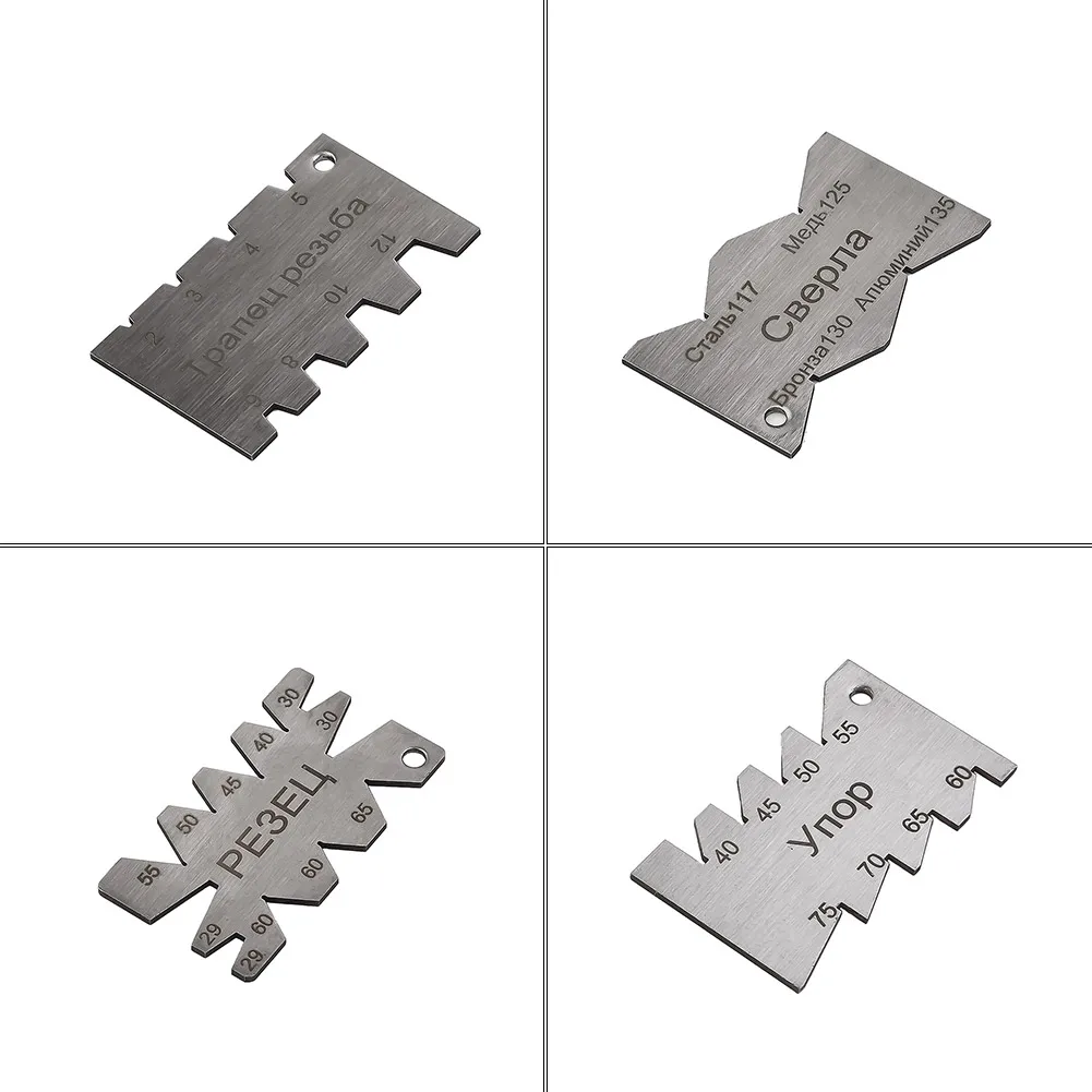 

Thread Cutting Angle Gauge Measuring Tool Lathe Thread Cutting Angle Measurement Accessories Stainless Steel Nickel Plated