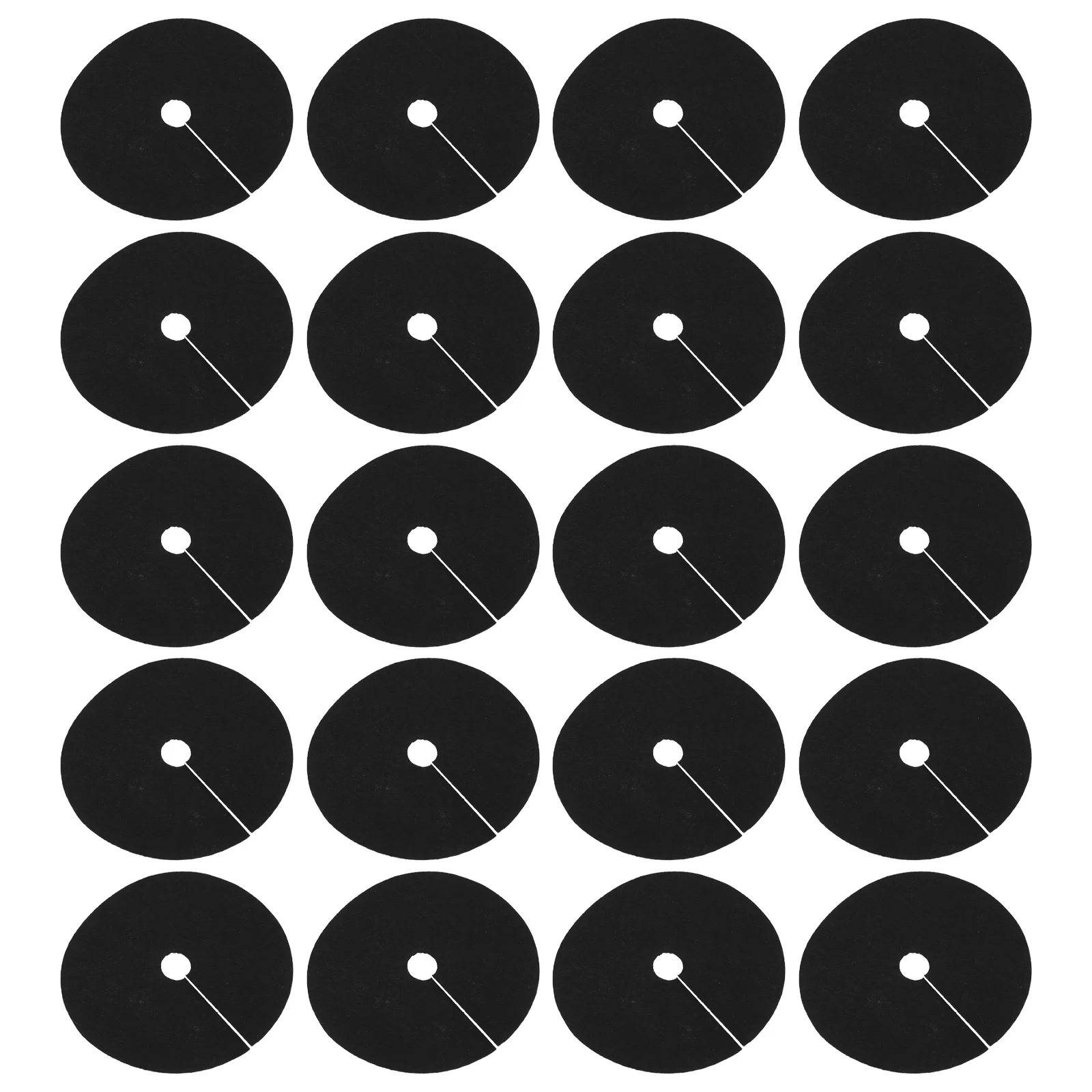 20 Pcs Ground Cloth Agriculture Ring Control Fabric Anti-grass Protection Pad