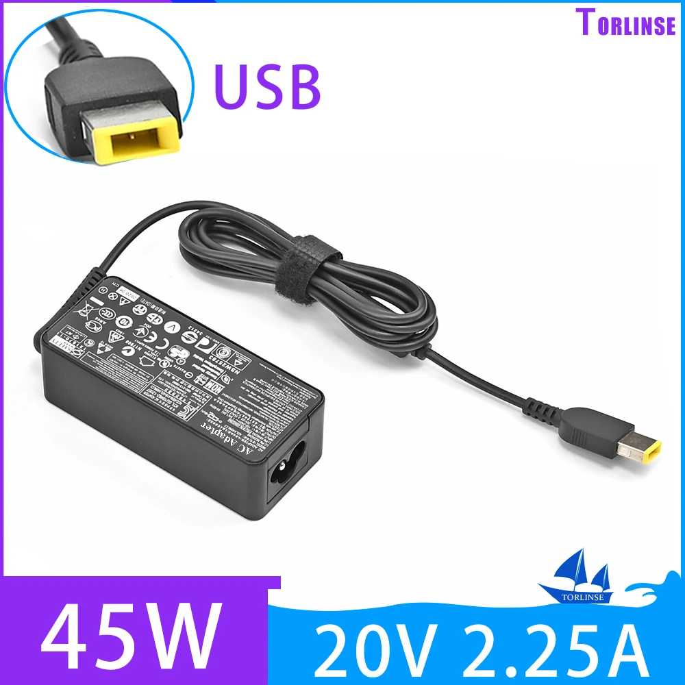 Laptop Adaptador ac Carregador 20v 2.25a 45w para Lenovo Thinkpad Adlx45nlc3 Adlx45ndc3a Adlx45ncc3a 0c19880 59370508 Adlx45nlc3a