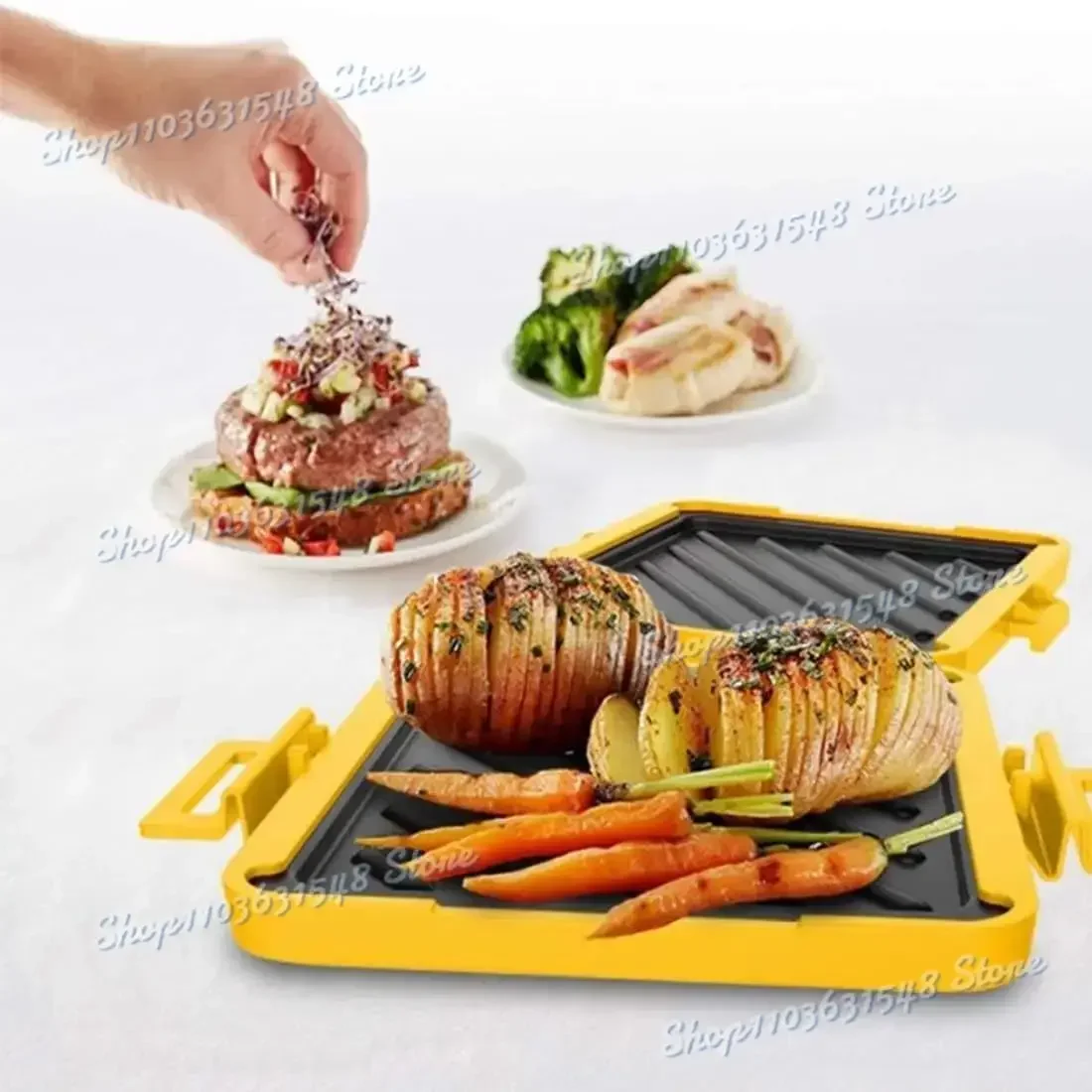 New Microwave Toastie Sandwich Maker, Microwave Toaster, Toastie Maker with Adjustable Silicone Straps, No Electricity, Wireless