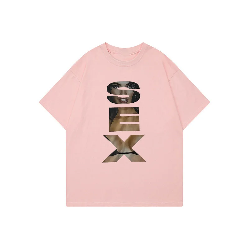 Oversized Harajuku Graphic Print Y2K Cotton Tshirt Hiphop
