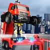 Fire Truck Robot RC car Transformation Robot Vehicle Light Action Toys Engine Excavator Car Truck Construction Toys Kids Gift 3