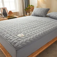 Cotton Thicken Mattress Cover Quilted Mattress Portector Topper Pad Anti-bacterial Non-Slip Bedspreads Soft Bedding Fitted Sheet 4