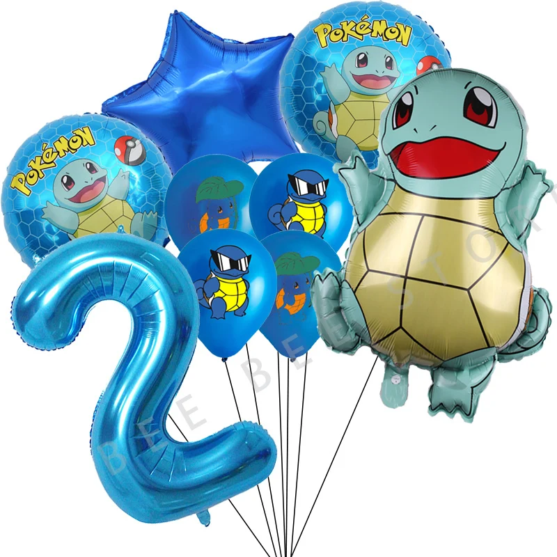 thumbnail image 5 of Ramo de globos decorativos para fiesta de cumpleaños de Pokémon, 32 pulgadas, número 1, 2, juego de globos de Pikachu para niños y niñas, baby shower, 5 of 5