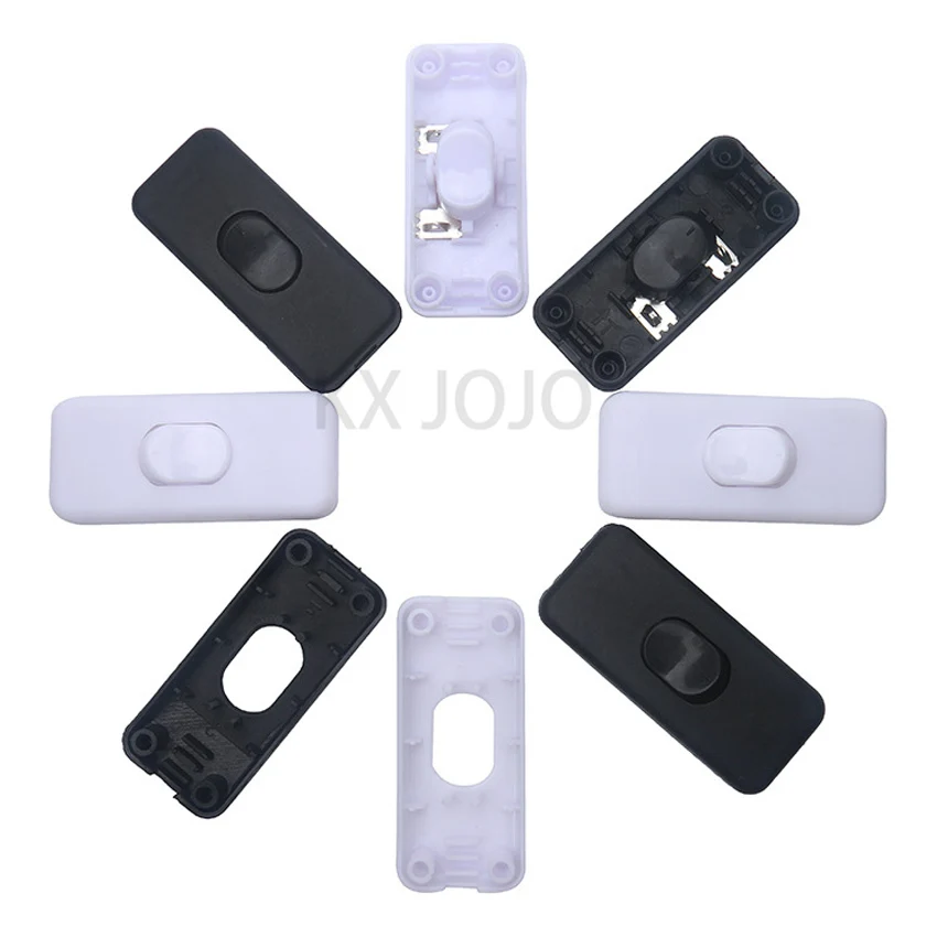 303 2A Bianco Nero Online On Off Interruttore A Pulsante Tavolo Luci A Led Cablaggio Interruttore Elettrico 2Gang Interruttore A Bilanciere 110V 250V