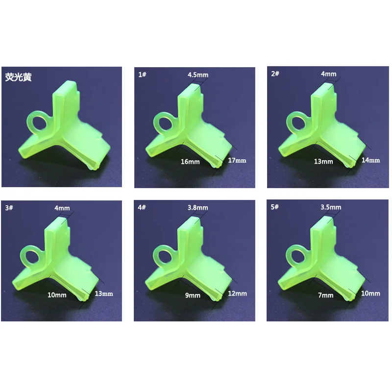 60Pcs Polyethylene 1# 2# 3# 4# 5# Fishing Treble Hooks Safety Protector Holders Case Bonnets Hooks Covers Case Black/Green
