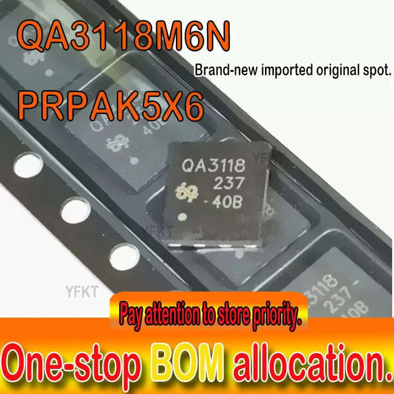 QA3118M6N marking:QA3118 QFN8 Asymmetric Dual N-Channel Power MOSFET
