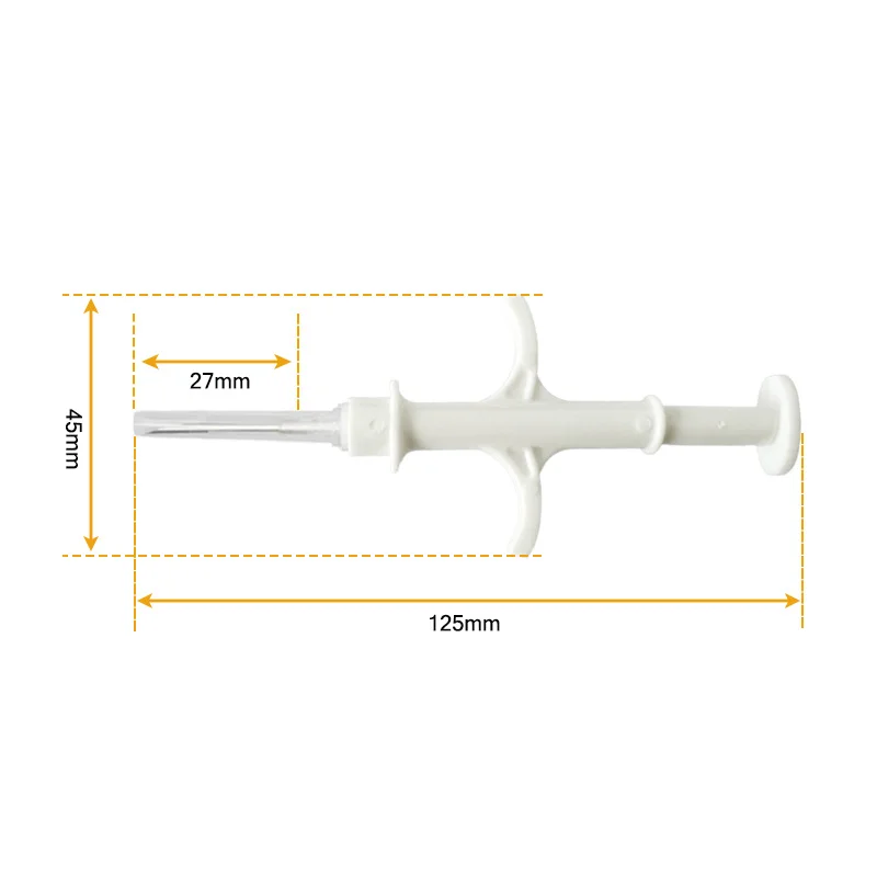 20pcs 2.12*12mm RFID Animal Microchip Syringe ICAR ISO11784/5 FDX-B 134.2khz RFID injector Animal Microchip Cat Dog Syringe