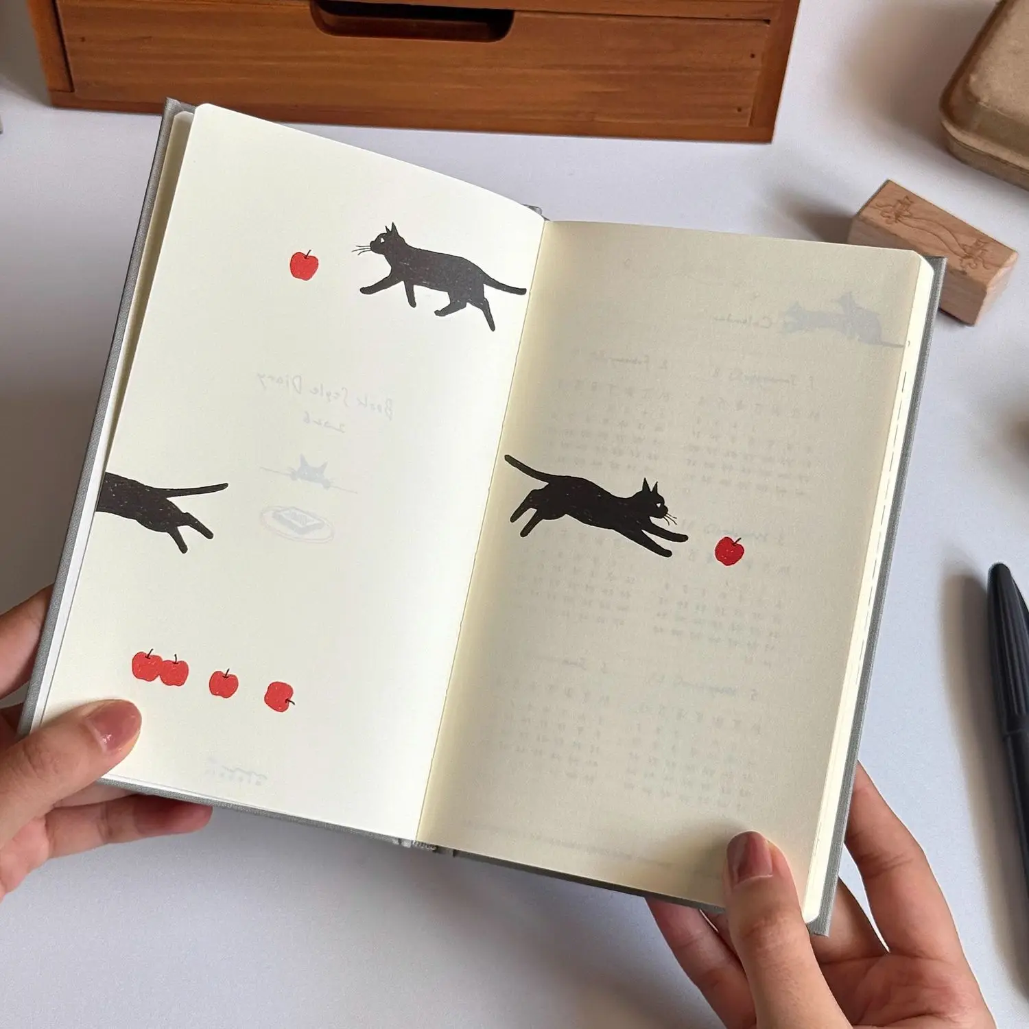 귀여운 고양이 B6 2026 주간 플래너 노트북 일일 주간 계획 저널 개인 다이어리 캘린더 시간 관리 목표 설정 일정표