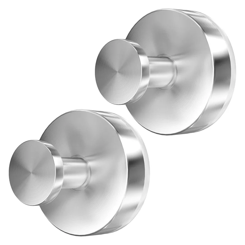 2PCS Suction Cup Hooks For Shower, Wall Suction Cup Hooks No-Drill For Bathrooms Wall, Glass Door, Mirror