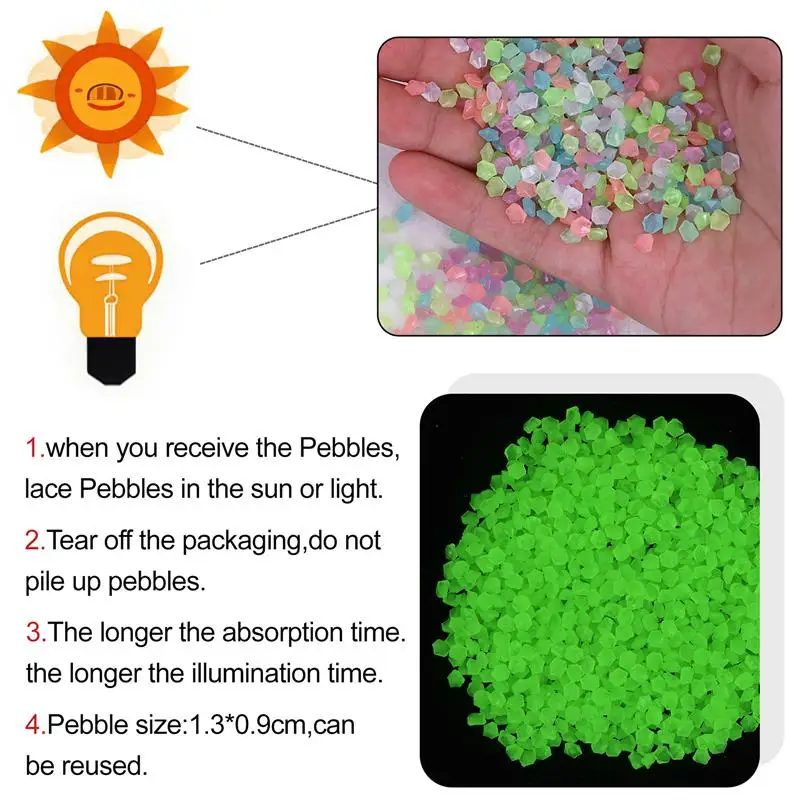 25g/Bag Luminous Sand Glow Stones for Home Garden Decor