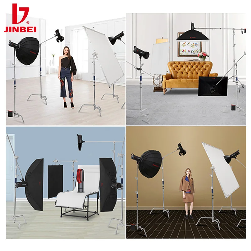 JINBEI CK-3 Foldable Light Stand Tripod Magic Leg Photography C-Stand For Spot Light,Softbox,Photo Studio