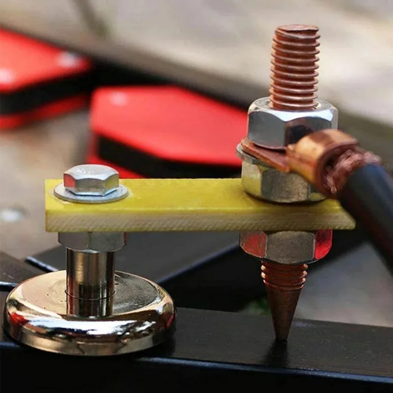 1PCS Strong Magnetic Ground Iron Welding Machine Magnet Strong Fixed Ground Head 2