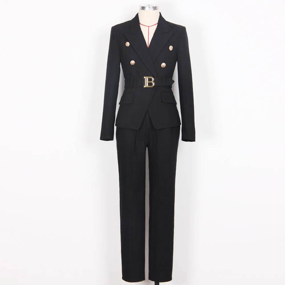 

Autumn And Winter 2022 New High-end Fashion Temperament Commuting Senior Jacquard Professional Women's Suit Two-piece