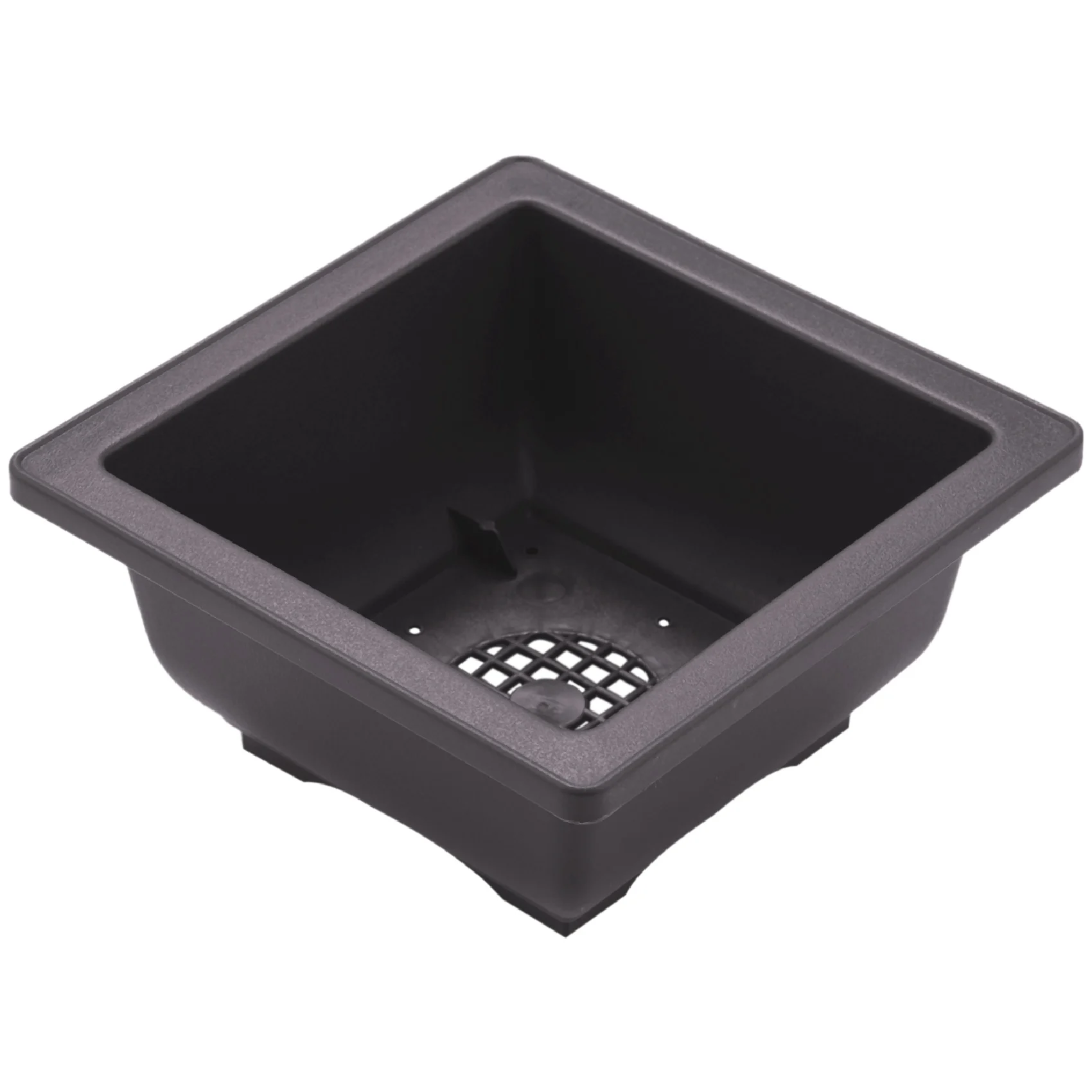 

15 PCS 4.7 Inch Flower Pot Square Plastic Bonsai Training Pot Flower Succulent Flower Pot Container for Garden Interior Home