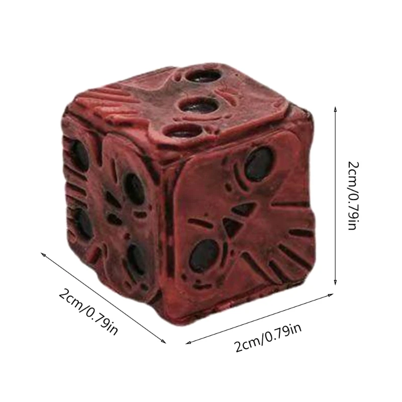 2 Pieces Scary Novelty Skull Dices Six Sided Skeleton Dices Club Pub Party Board Game Halloween Horror Accessories game dice dice set acrylic dice