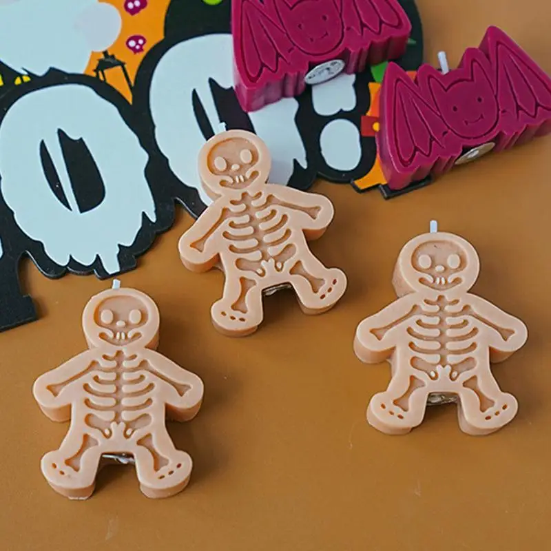 4pcs Comforting Scent Candles Set For Halloween Shaped Candles Safe Scented Candles Novelty Candles navidad decoracion 2025 - Image 3