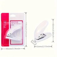 DELI Mini Paper Punch Portable Size 1 Hole Punch Machine 6mm 10 Sheets Office School Supplies 6
