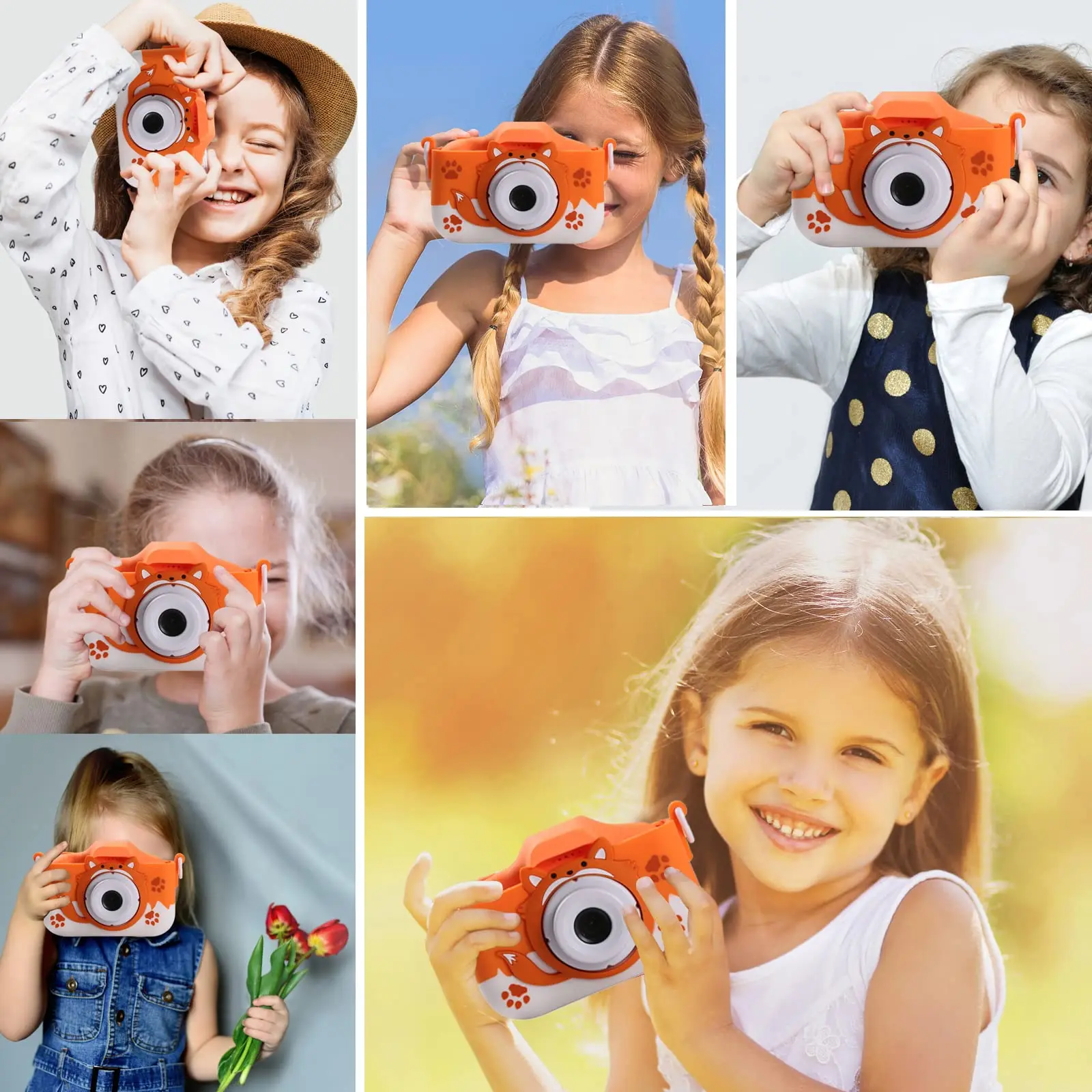 Camera Toys for Kids Cartoon Digital 40MP HD Camera Little Toys Tiny Video for Children Christmas Birthday Gifts