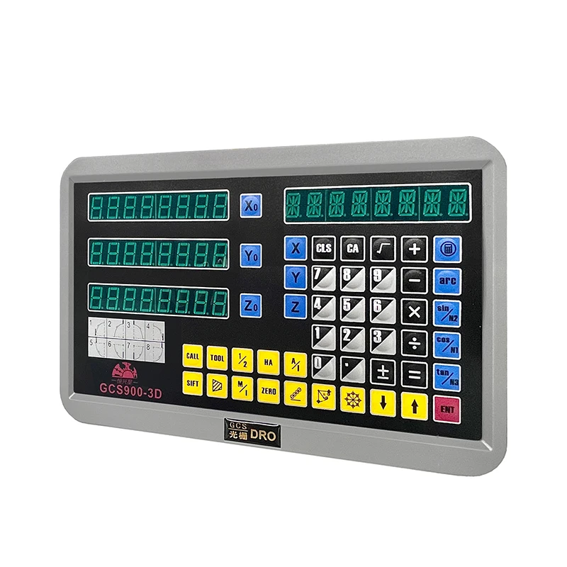 3 Axis Dro Kit GCS900 Digital Readout Lathe Dro Set with 3 Pieces 0-1000mm Linear Scale Encoder Sensor For Milling Lathe Turning