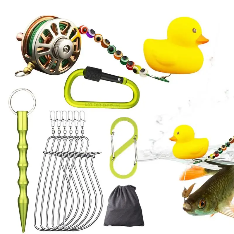 

Fishing Snaps Steel Fishing Lock Buckle Set Lure Live Fish Buckle Accessories High-Strength Fishing Connector Tackle Kit For