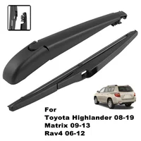 Black 12" Rear Wiper Arm Blade For Toyota Highlander 08-19 Matrix 09-13 Rav4 06-12 Prius V Clean Car Windscreen Back Wiper 1