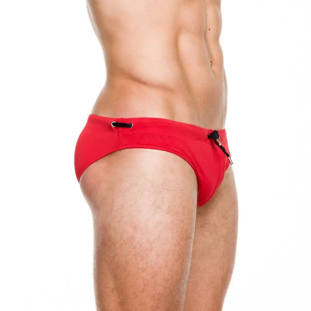 Male Swimwear Men Swim Trunks Men's Low Rise Water Repellent Swim Briefs with Quick Drying Technology Solid Color for Summer