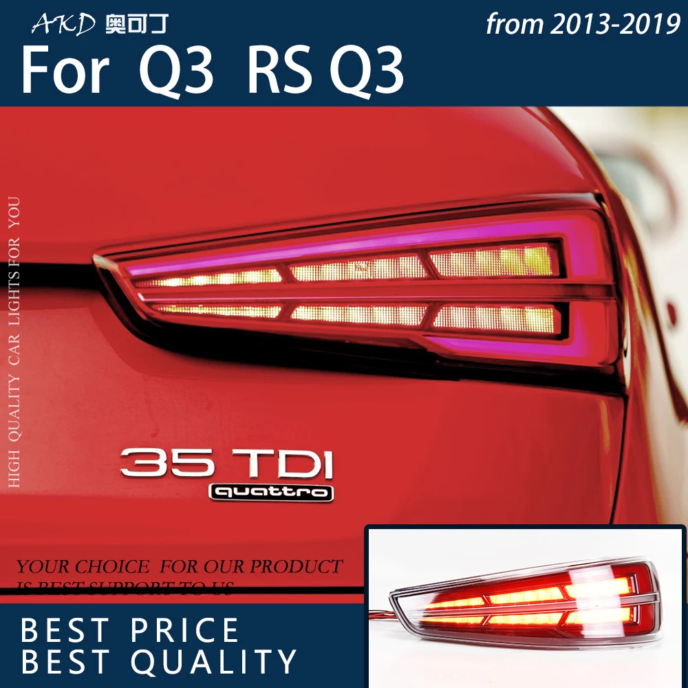Car Lights For Q3 2013 2018 RSQ3 LED Auto Taillight Assembly Upgrade