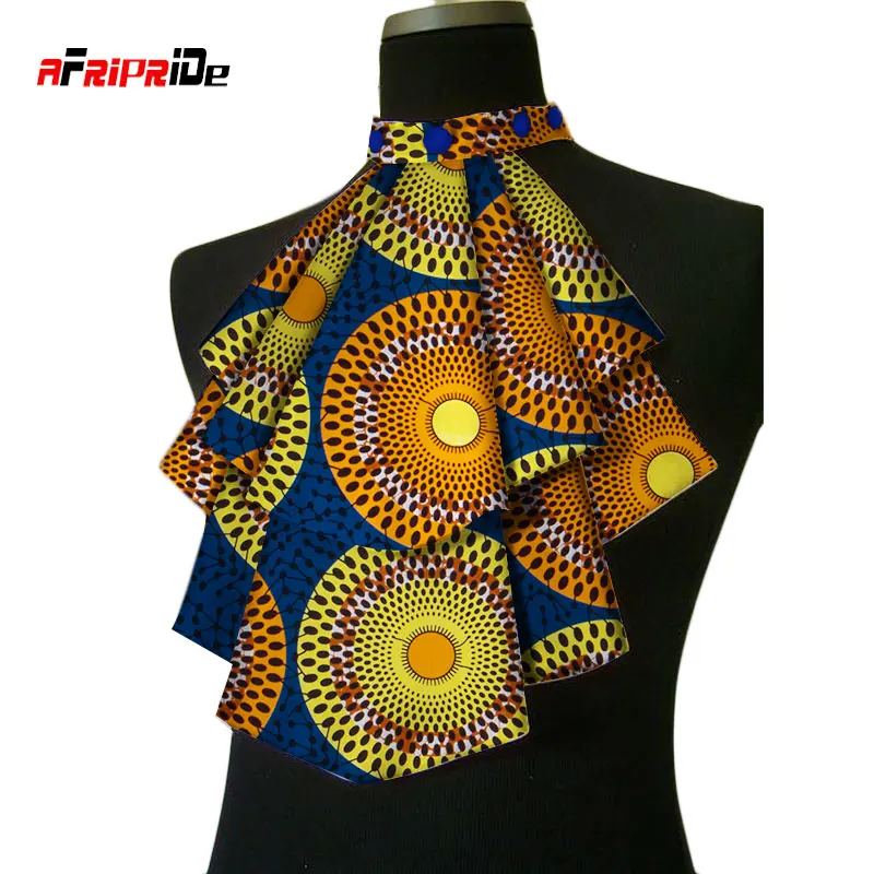 Fashion African Ankara Chokers Necklaces African Print Fabric False Collar Colorful Detachable Collar Handmade Jewelry WYB252