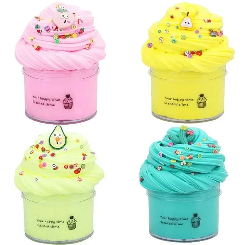 Diy Slime Supplies Fruit Slime Aromatherapy Pressure Children Slime Toy Juguetes An Interesting Piece Of Mud Toys For Kids 4